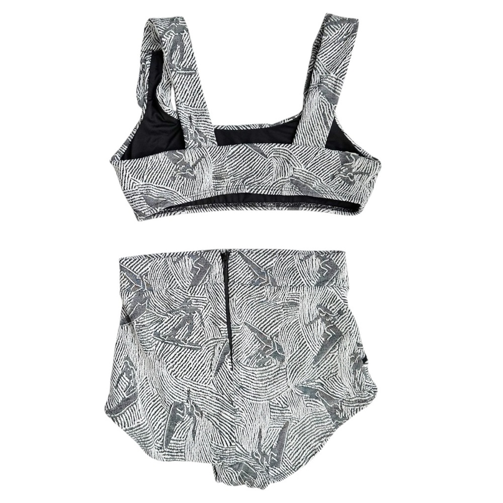 Seea x Free People Georgia Top & Bottom in Night Glide Black /White | SMALL NWT - Picture 4 of 8